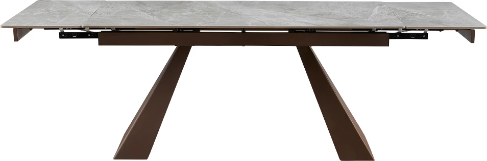 Tavolinë zgjatëse BRUNO, ngjyrë gri latte, 160x90x75cm