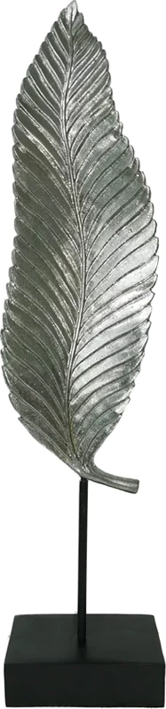 Dekor Totem UMI, polirezine, metal, argjend e zi, 13x9x57cm