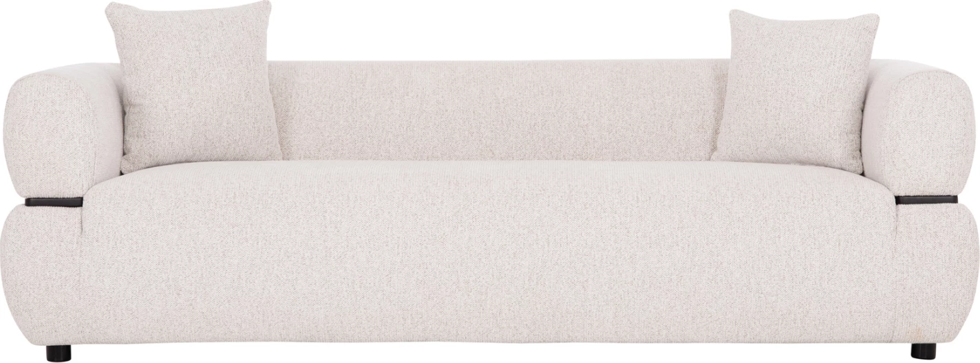 Divan treshe ARCTIS, material bezhë e çelët, FH3327.02, 229x88x68cm
