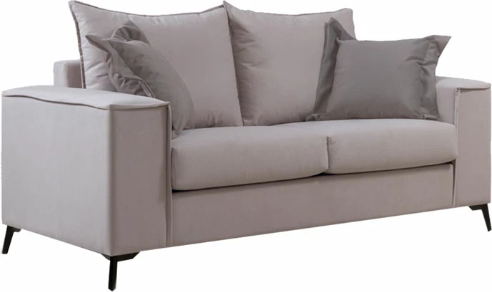 Set salloni Verona 2 pjesë 2-3 ulëse krem mak01 - jastëkë moka mak03