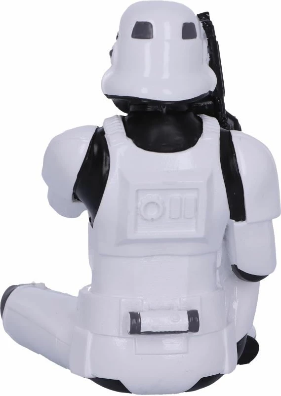 Figurinë koleksionuese NEMESIS NOW Star Wars Speak No Evil Stormtrooper 10 cm, e bardhë/zezë