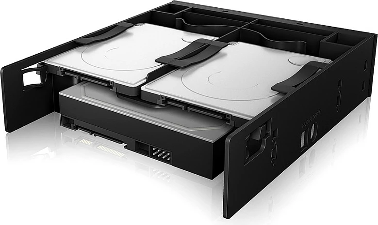 Kornizë montimi ICY BOX, adaptor për 2x 2.5" + 1x disk, e zezë