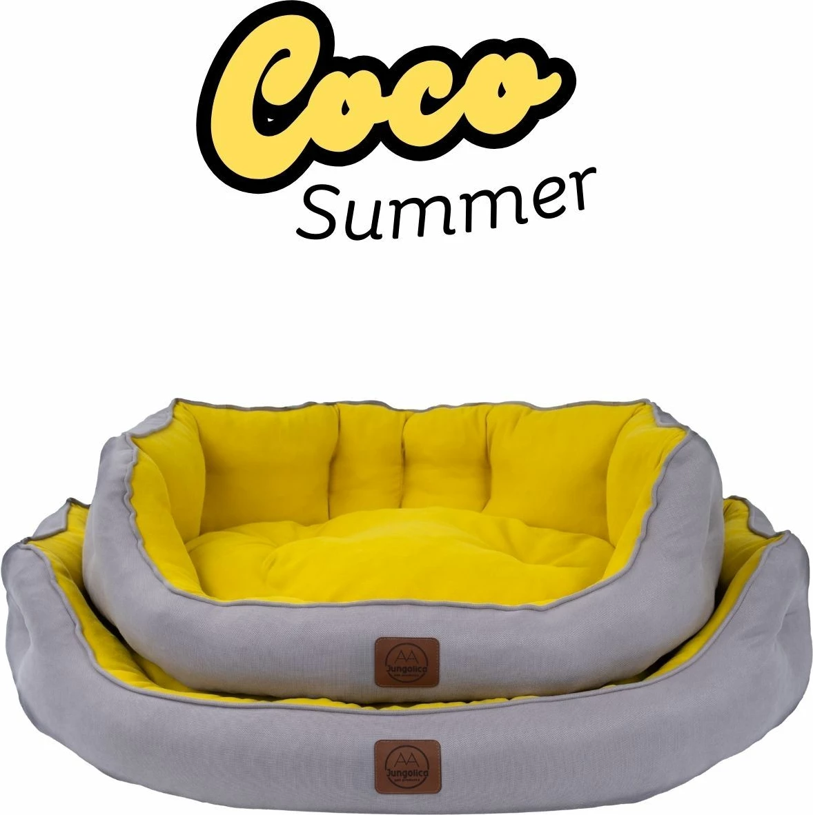 Shtrat për kafshë Coco Summer, ngjyrë e verdhë, madhësia M