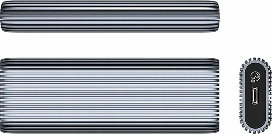 Kasë ekstern për SSD M.2 NVMe Orico AM2C3-G2, USB-C 3.2 Gen2 10Gb/s, deri 4TB, 2230/2242/2260/2280, gri