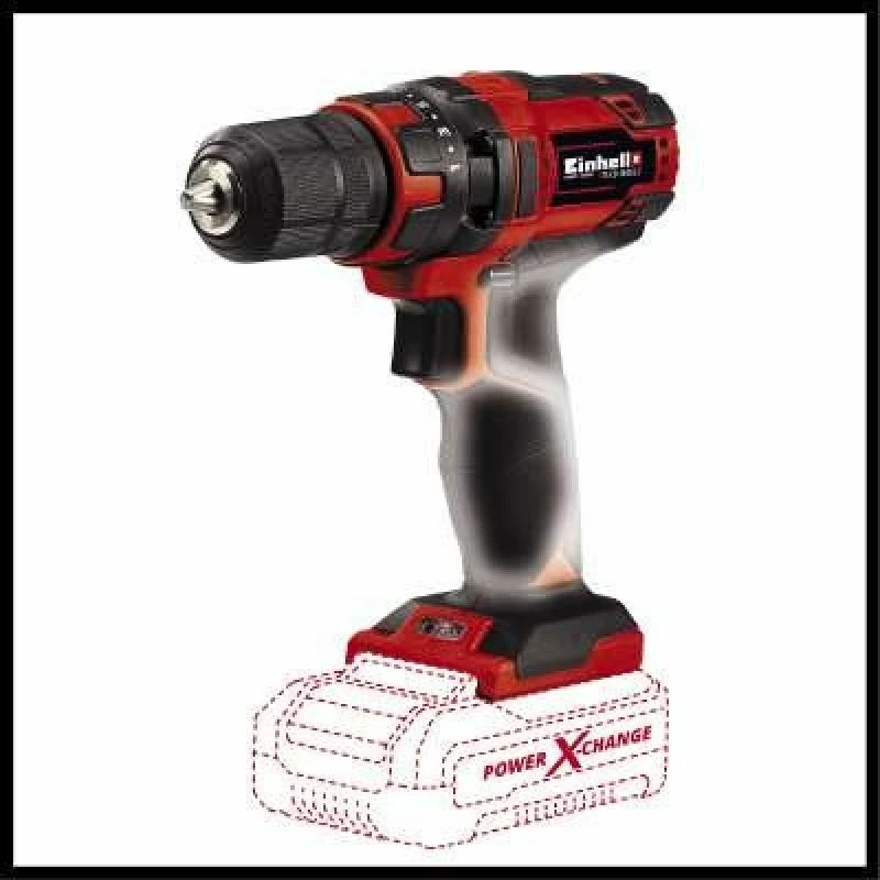 Trapan/vidhosës me bateri Einhell TC-CD 18/35 Li-Solo, zi/kuqe