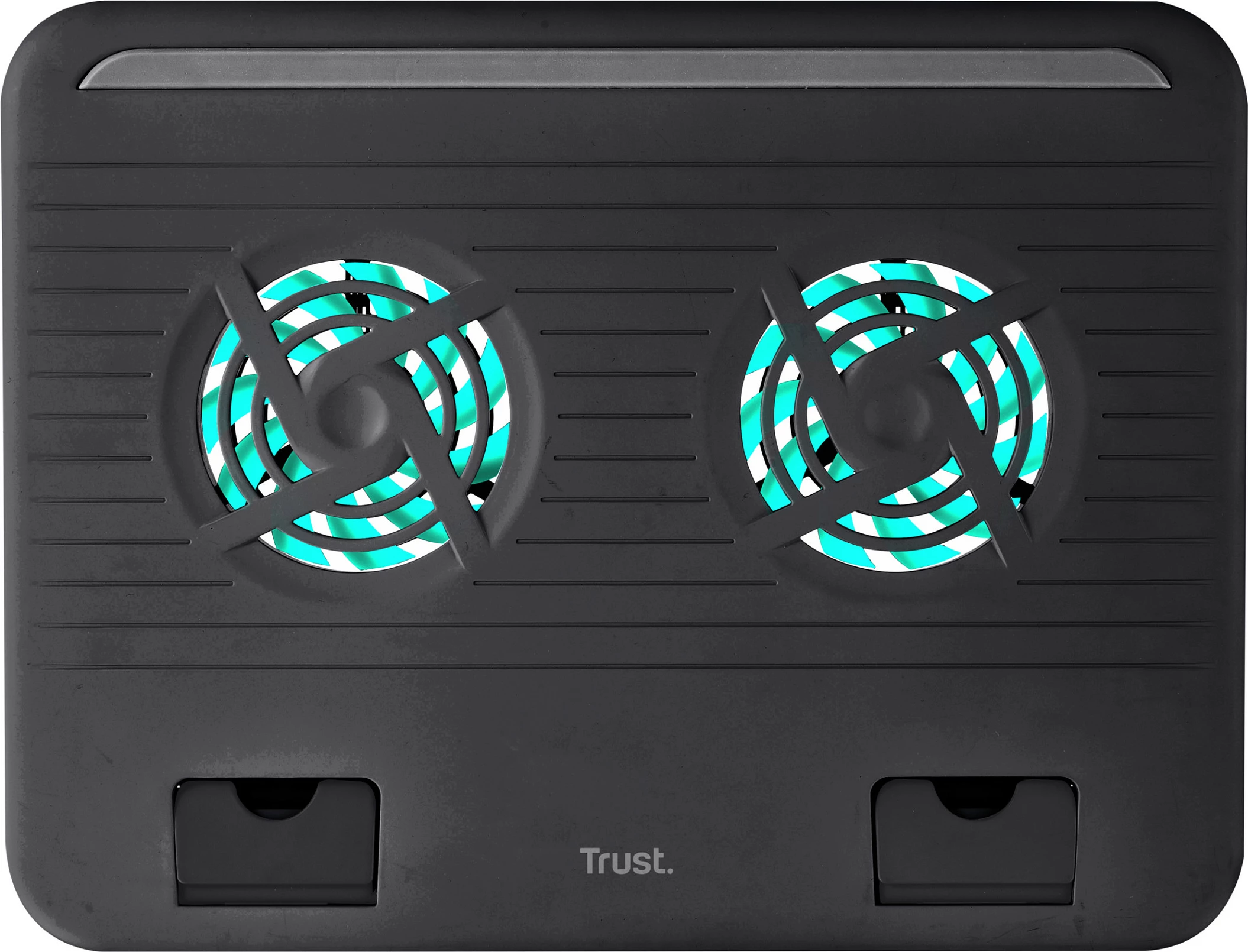 Ftohës për laptop Trust Cyclone, 2 ventilatorë, USB, i zi
