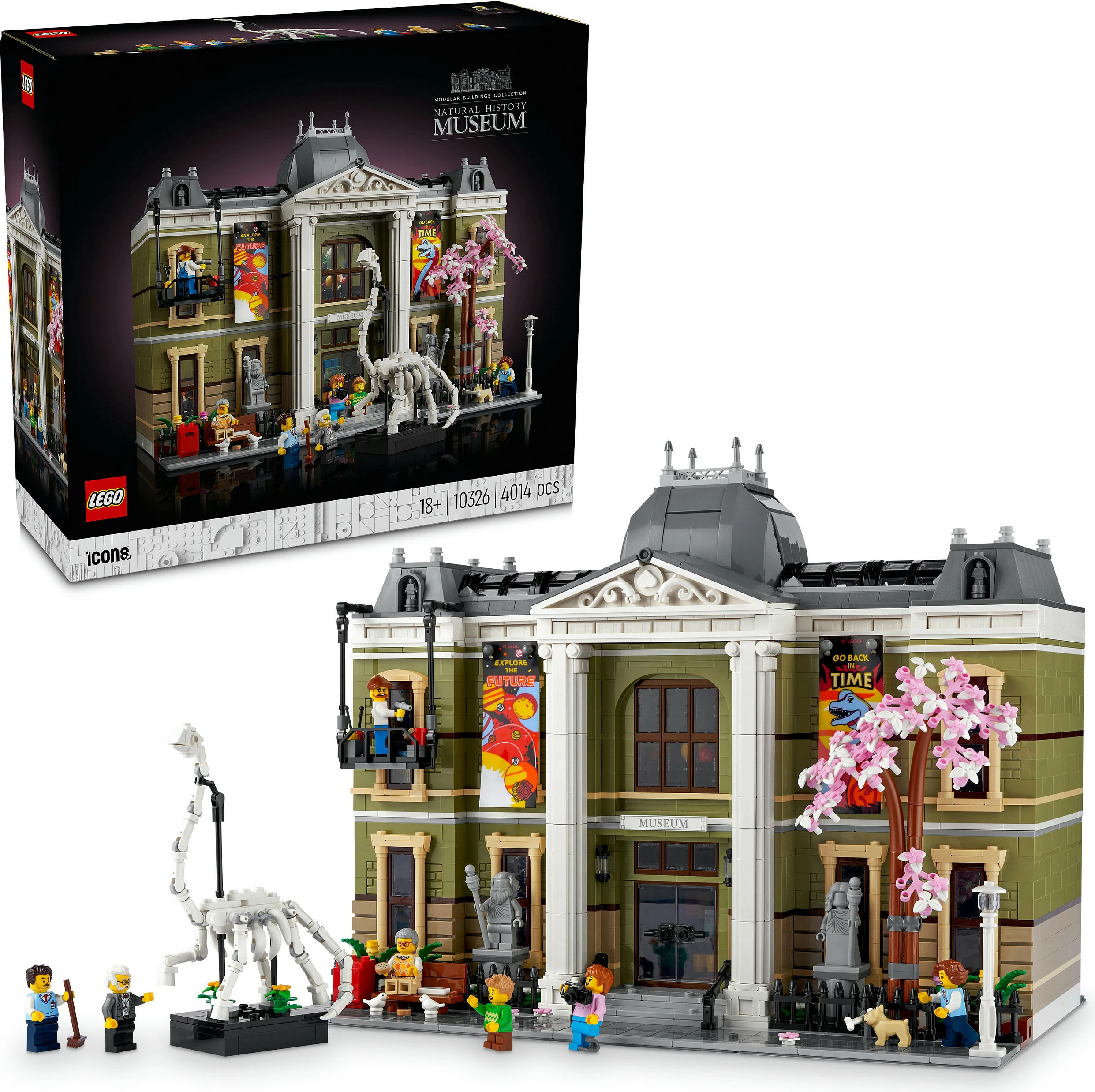 Set ndërtimi LEGO Natural History Museum, 4014 pjesë, për të rritur, plastikë, shumëngjyrësh