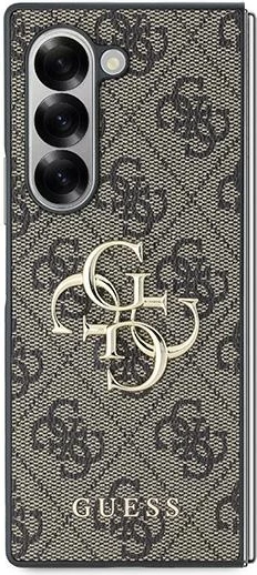Mbështjellës Guess Leather 4G Metal Logo për Samsung Galaxy Z Fold 6, Kafe