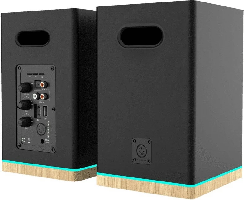 Set altoparlantësh Blaupunkt BS60BK me LED, i zi