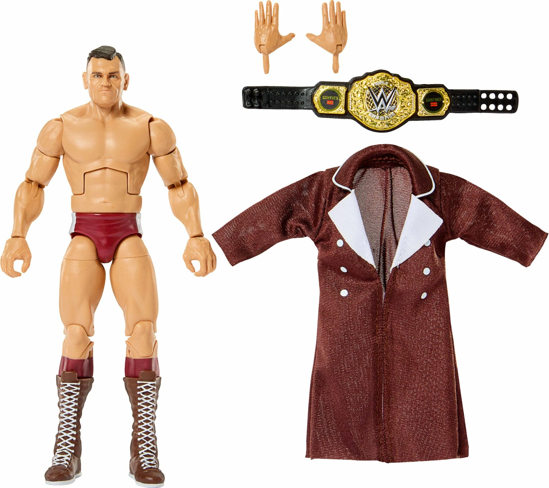 Figurinë aksion Mattel WWE Elite Gunther JHT47 15 cm me aksesorë