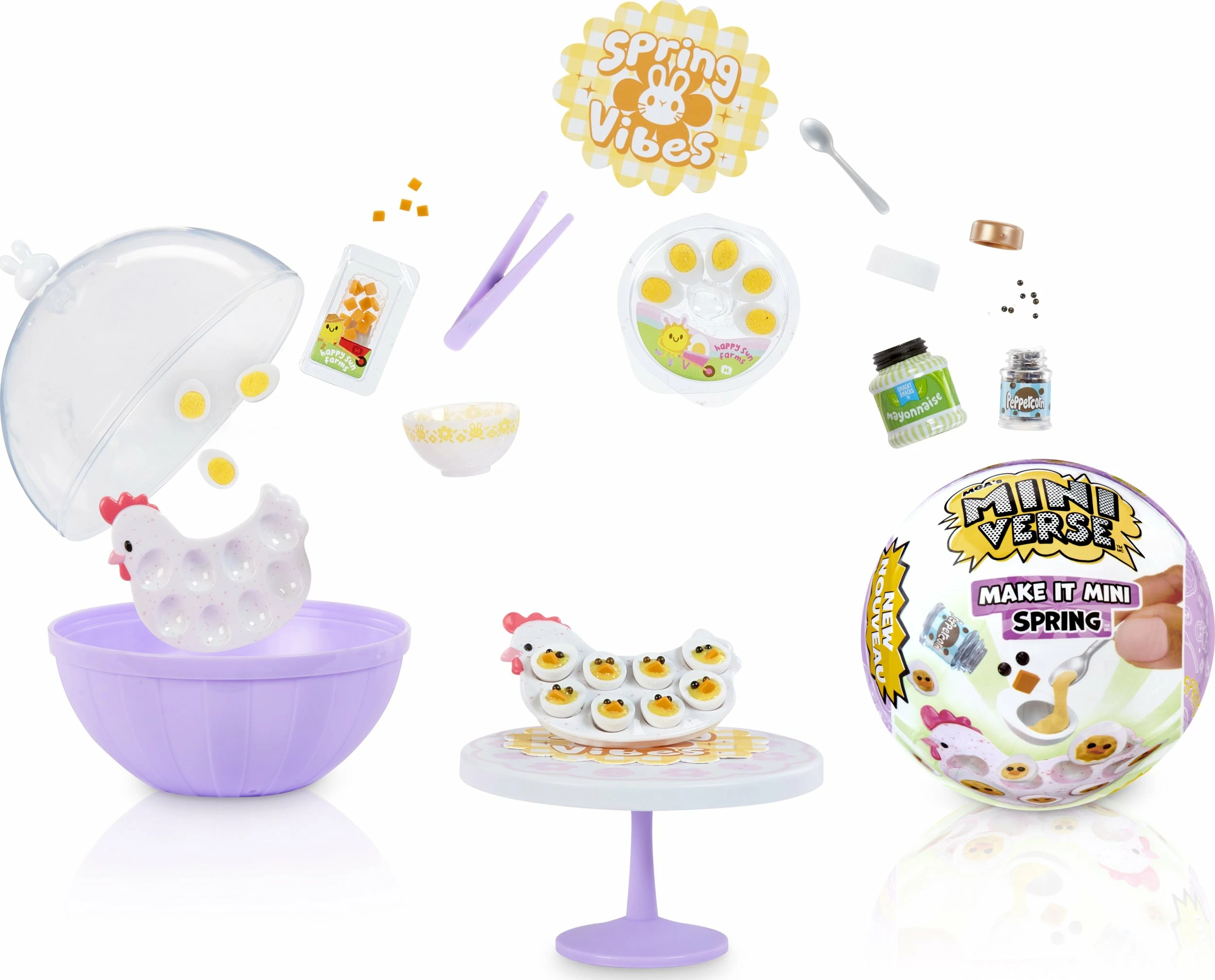 Set kreativ DIY MGA Miniverse Make It Mini Spring, 8+, 4 receta