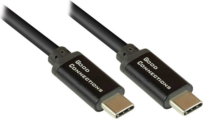 Kabllo USB-C GoodConnections 2213-SF005S, 0.5 m, USB 2.0, PD 100W (5A), e zezë