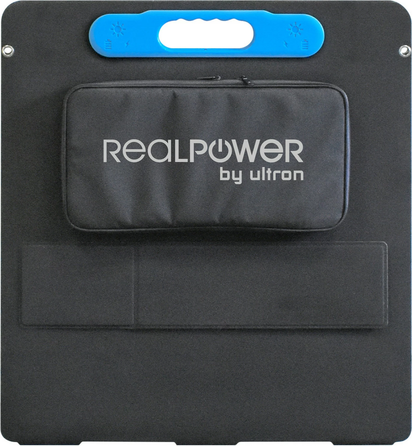 Panel diellor i palosshëm RealPower SP-100E 100W, monokristalin, USB-A/USB-C, Anderson, zi/kaltër