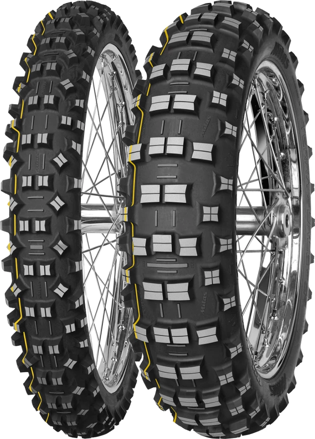 Gomë motoçiklete Mitas Terra Force-EF Super (F) 90/90-21 (3.00-21) 54R TT, vijë e verdhë