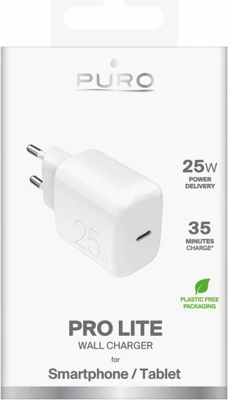 Karikues telefoni Puro Daily Prolite 25W, i bardhë