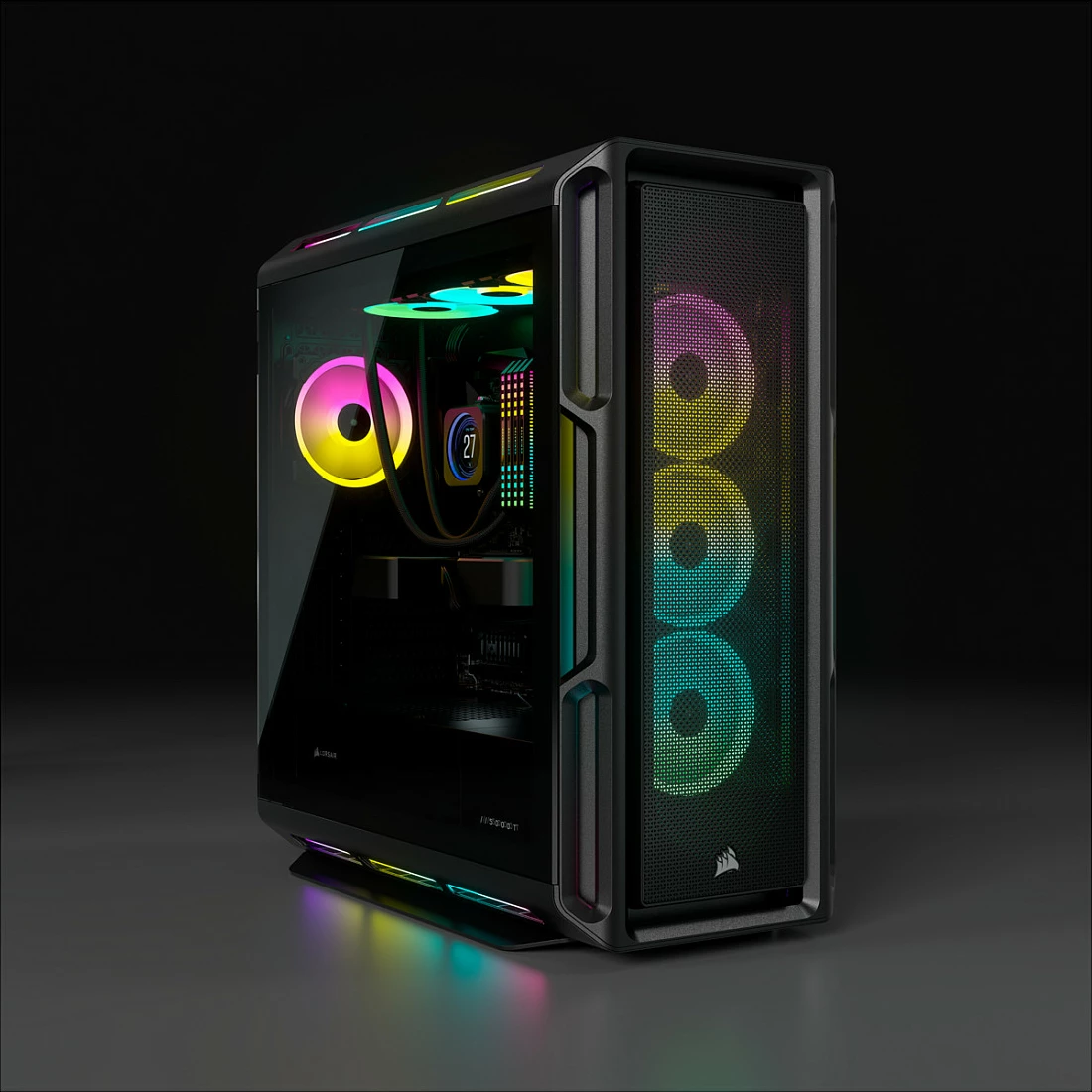 Kasë Corsair iCUE 5000T RGB midi tower e zezë