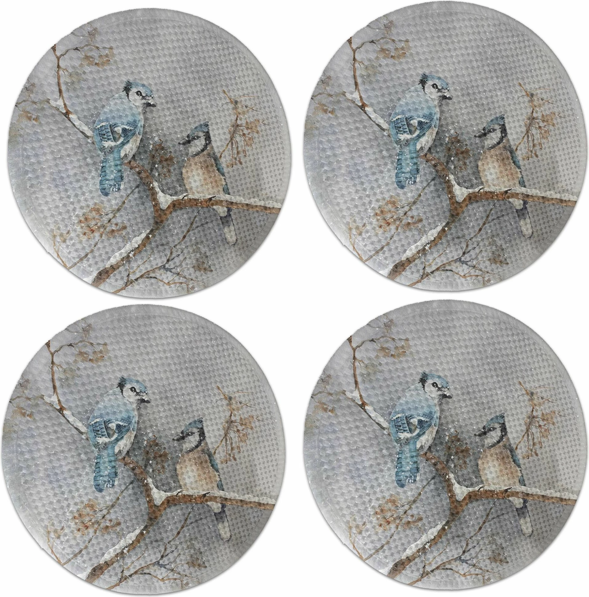 Set nënshtrues tavoline Hermia Concept, shumëngjyrësh, 4 copë, 37cm