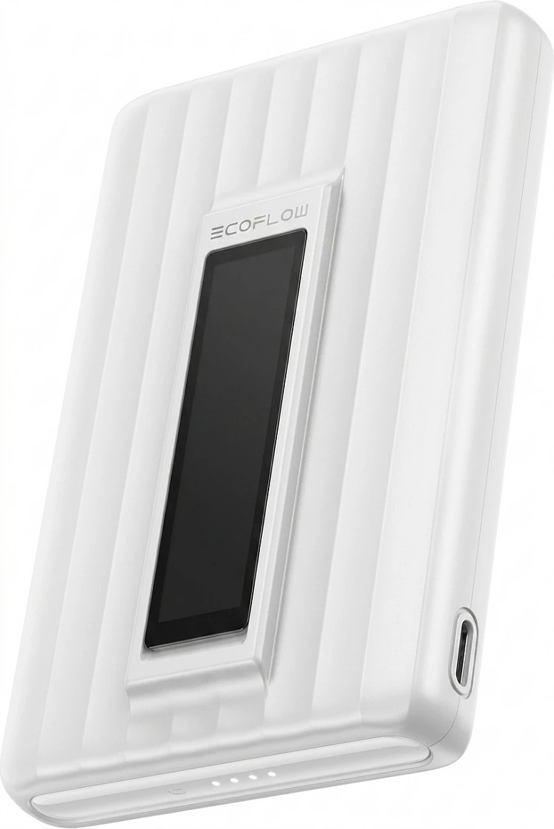 Powerbank EcoFlow RAPID Mag 10K, 10000mAh, Qi2 15W pa kabllo, Slim, e bardhë