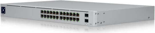 Switch Ubiquiti USW-Pro-24, 24-Port GbE + 2x 10G SFP+, Layer 3, rack 1U, argjend