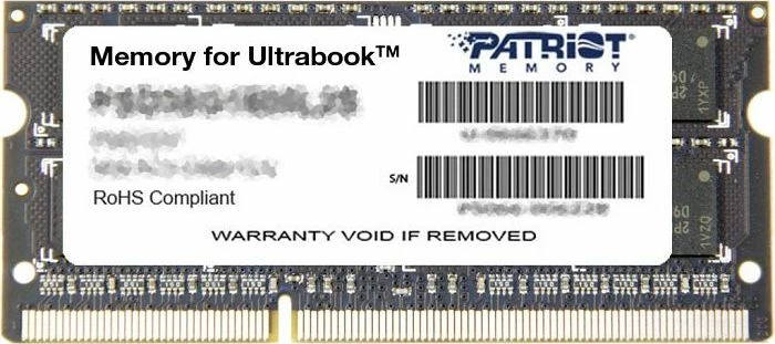 RAM Memorje Patriot Signature PSD38G1600L2S 8GB DDR3L SODIMM 1600MHz CL11 1.35V, 1 modul