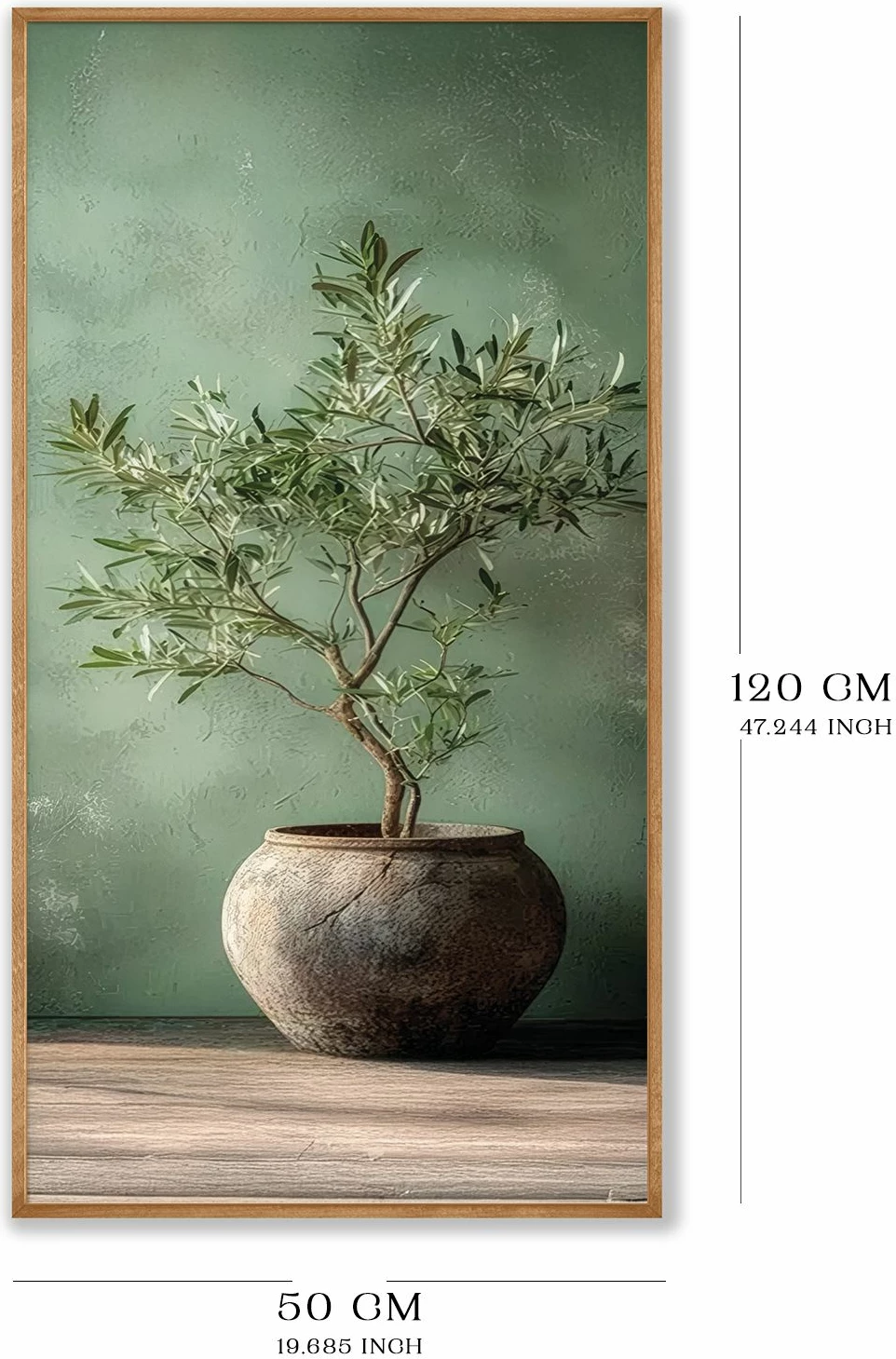 Pikturë dekorative me kornizë druri, MDF, shumëngjyrëshe, Wallity, Artsmdfyty76-12050, 120x50cm