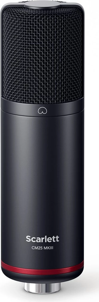 Set audio Focusrite Scarlett Solo Studio me interfejs USB, mikrofon, kufje, i kuq