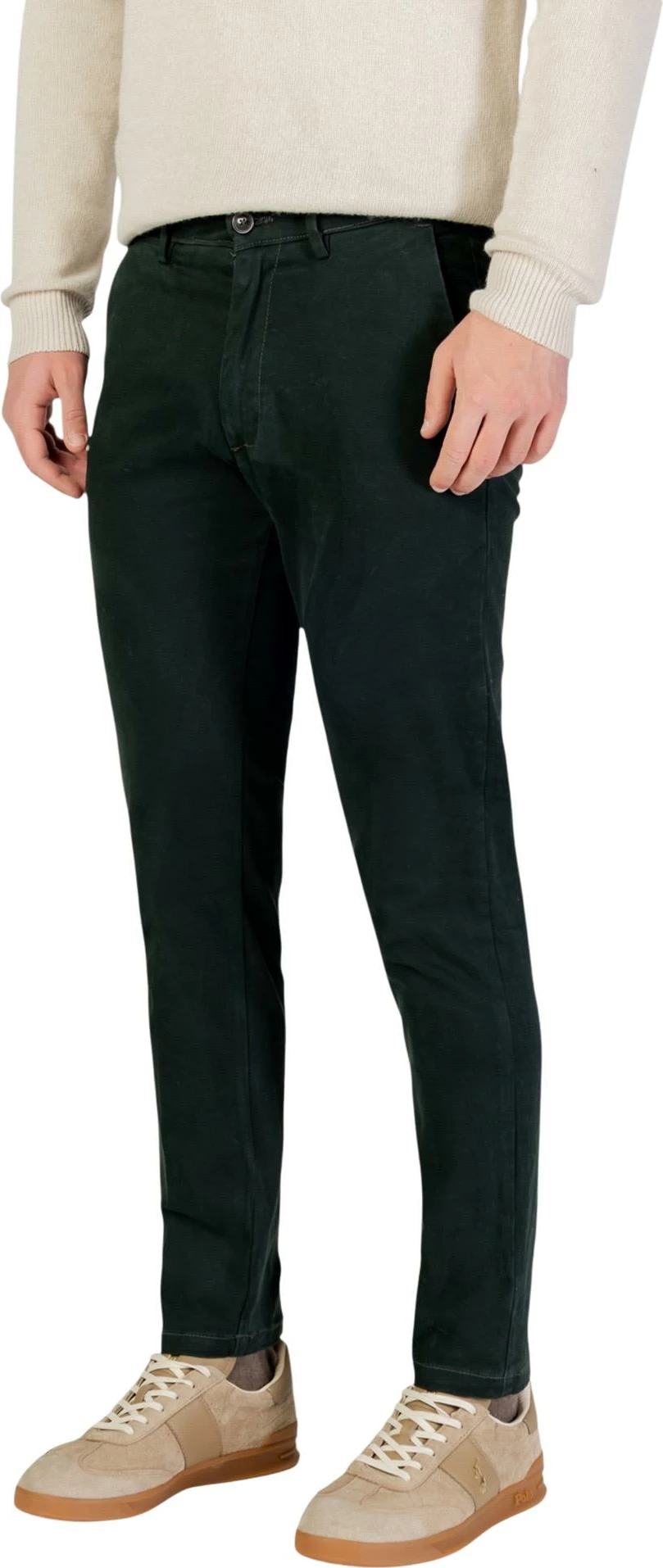Pantallona chino për meshkuj Borghese 5WPA01 07CO126M, të gjelbra të errëta [Madhësia: XS]