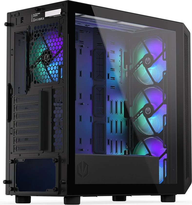 Kasë Endorfy Arx 700 ARGB EY2A013, Midi Tower, Tempered Glass, 4x Ventilatorë ARGB, E zezë