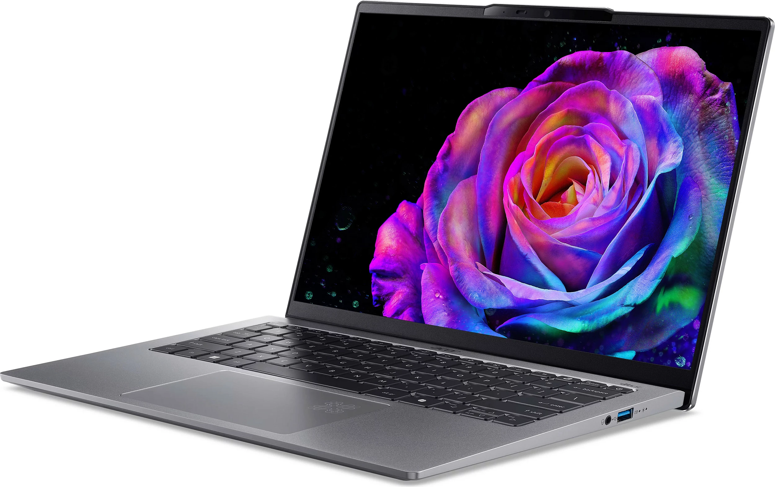 Laptop Acer Swift Go 14 AI OLED SFG14-64-R4DG, 14" WUXGA, 32GB RAM, Sparkly Silver