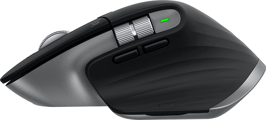 Maus Logitech MX Master 3S for Mac Bluetooth 4000 DPI i rikarikueshëm, 7 butona, Space Grey