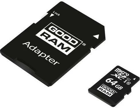 Kartelë memorie microSD GOODRAM M1AA-0640R12, 64GB, me adapter