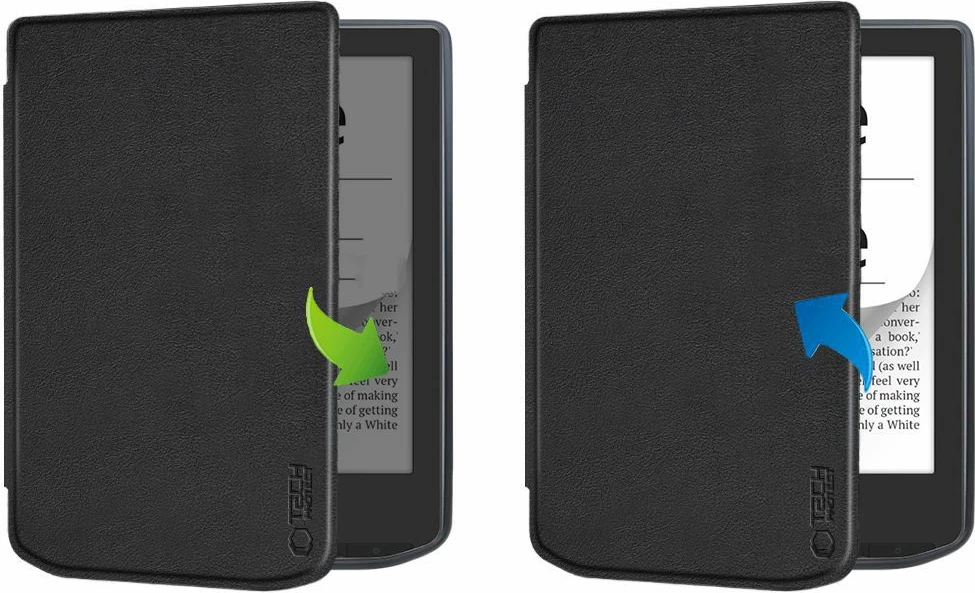 Mbështjellës Tech-Protect SmartCase për PocketBook Verse / Verse Pro, e zezë