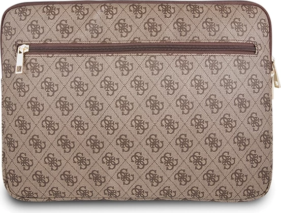 Mbështjellës laptopi Guess 4G Uptown, deri 13", Kafe