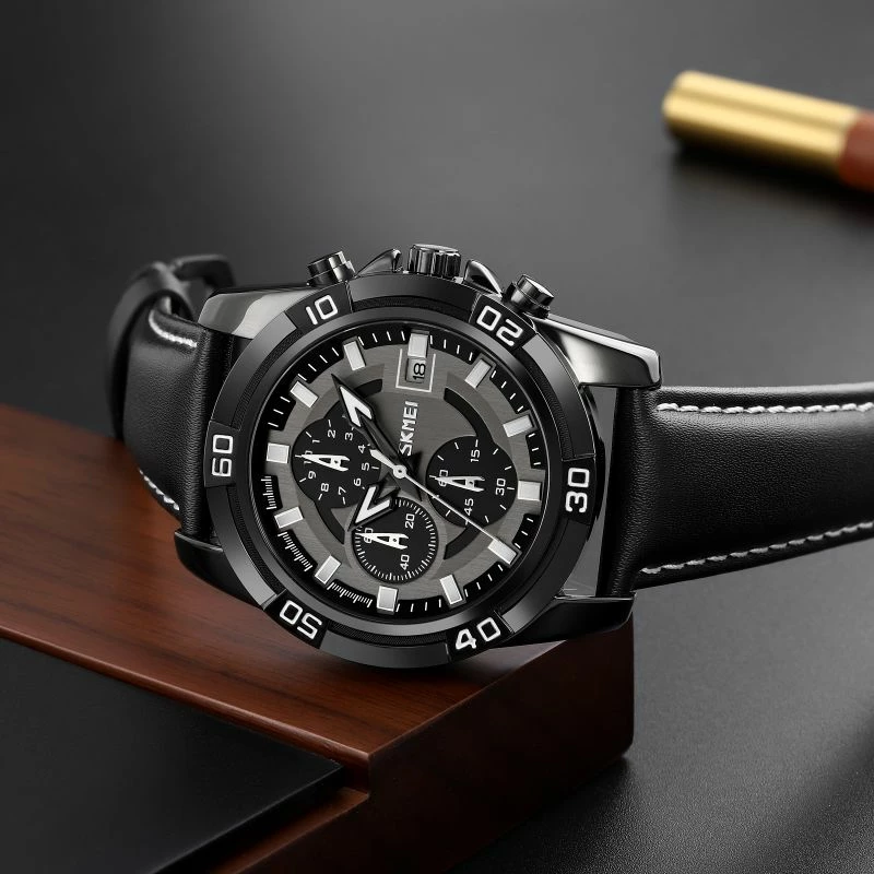 Orë dore për meshkuj Skmei, e zezë