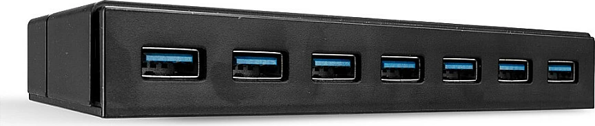 Hub USB Lindy 7-Port, USB 3.2 Gen 1, 5Gbps, me DC-in, i zi