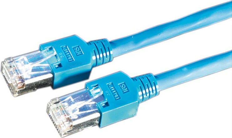 Kabllo rrjeti SECOMP MegaLine Cat5e Crossover, RJ45, 1 m, e kaltër