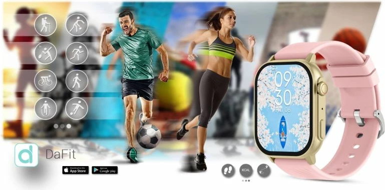 Smartwatch Gravity për femra, rozë