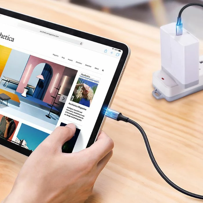 Kabllo USB-C UGREEN 90120, 100W PD 5A, USB 2.0 480Mbps, 3m, e zezë/gri, 1 copë (polybag)