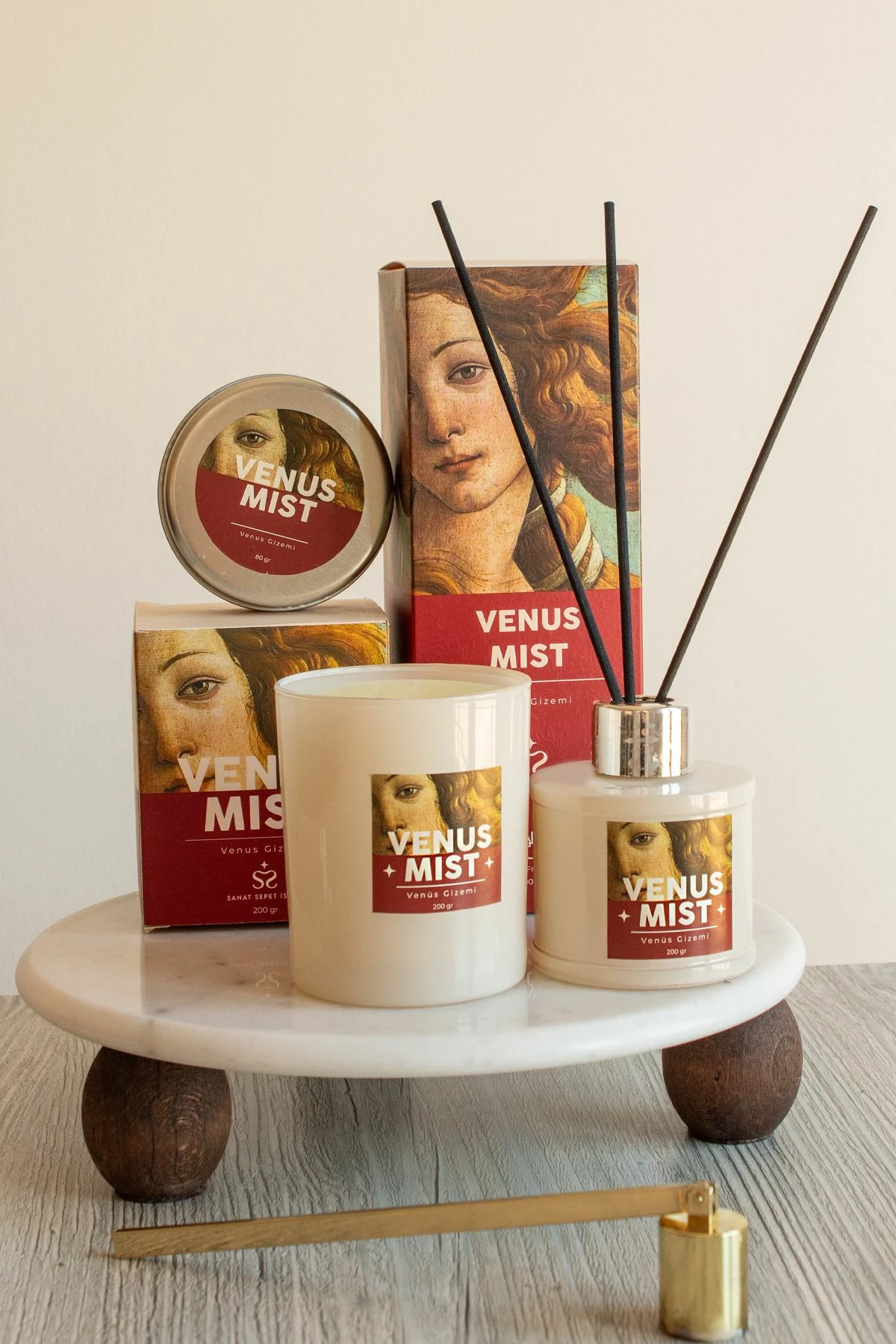 Set qirinjsh (3 copë), Evila Originals, Venus Mist