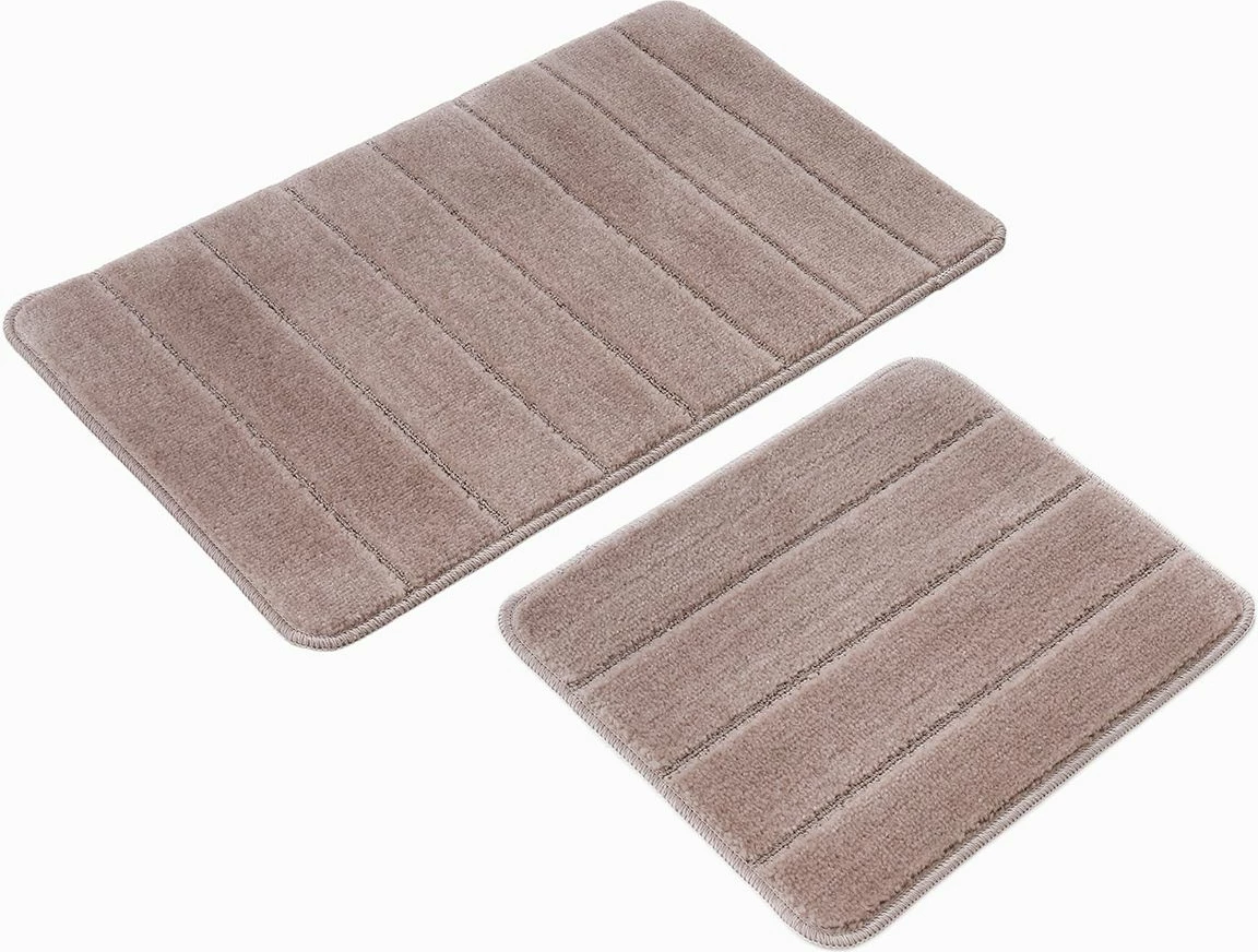 Set tapetash për banjo (2 copë), Mijolnir, modeli Yeni Cizgili, ngjyrë mink