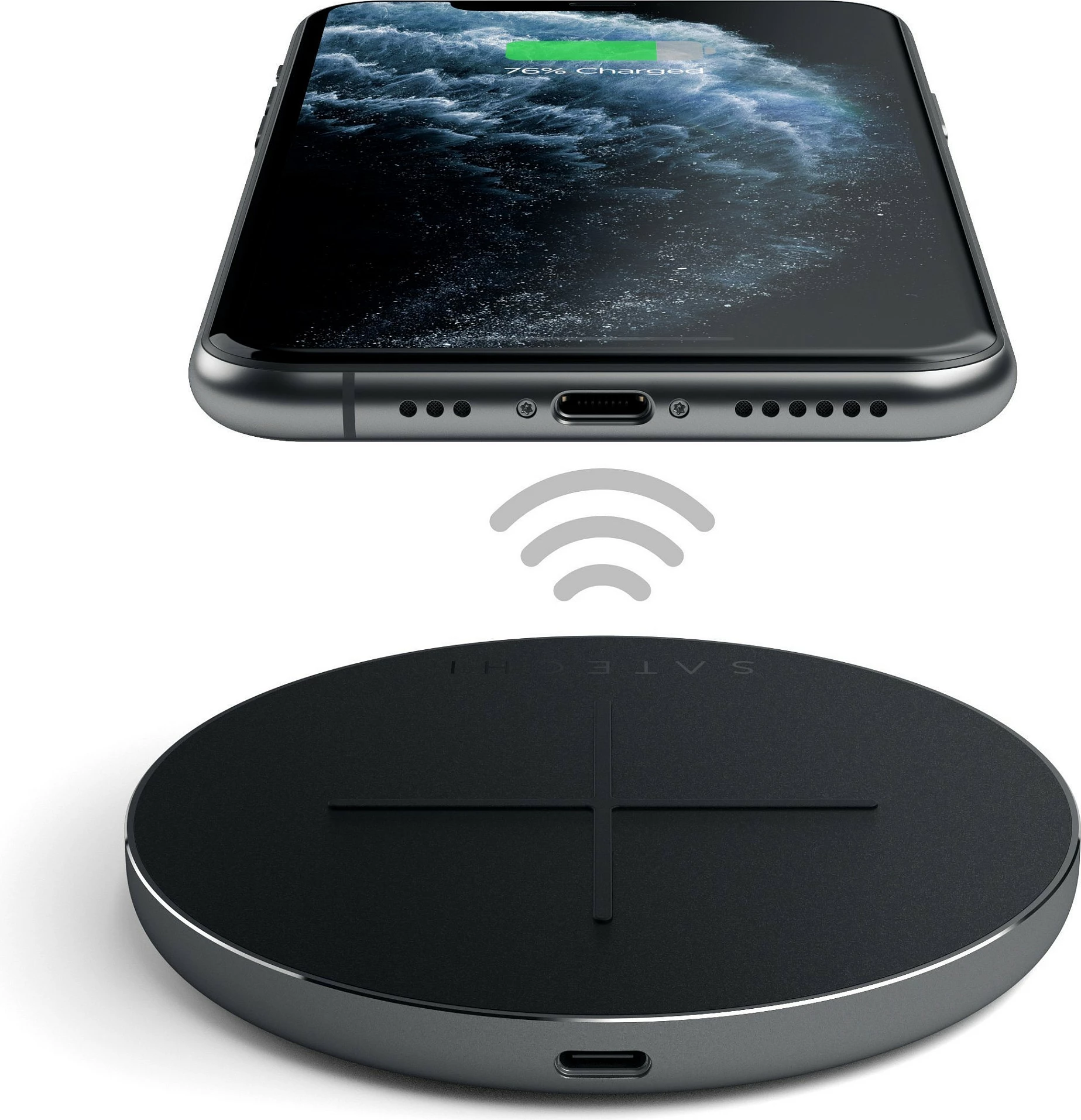 Karikues wireless Satechi Aluminum PD & QC, space gray