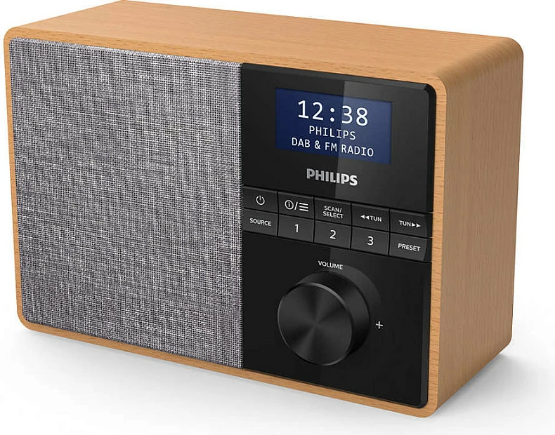 Radio portativ Philips TAR5505/10, DAB+/FM, Bluetooth 5.0, 5W, dru/zi-gri
