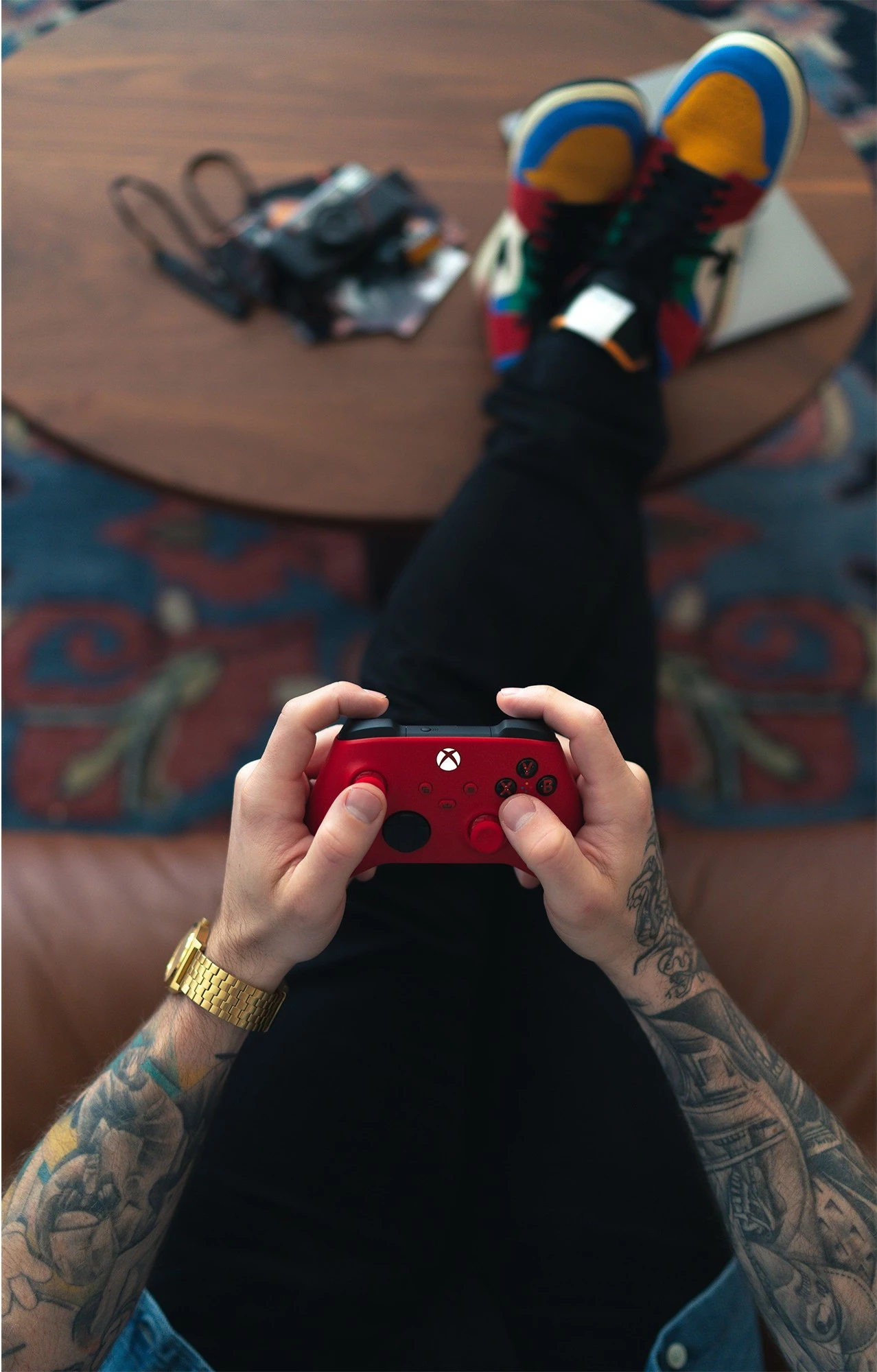 Gamepad Microsoft Xbox Wireless Controller, Bluetooth/USB, i kuq