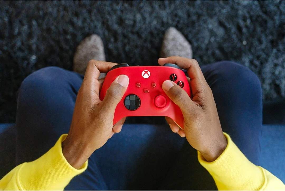 Gamepad Microsoft Xbox Wireless Controller QAU-00012, Bluetooth/USB, i kuq