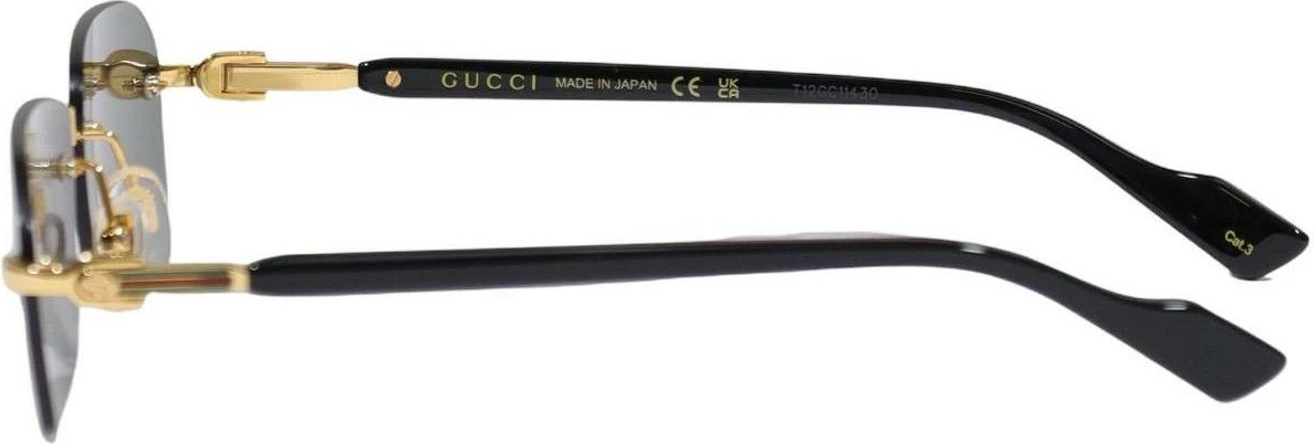 Syze dielli për meshkuj Gucci GG1221S 001, të arta [Madhësia: 56]