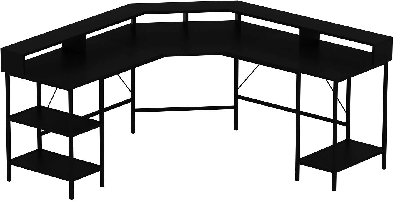 Tavolinë pune për studim, ngjyrë e zezë, Skye Decor, Power