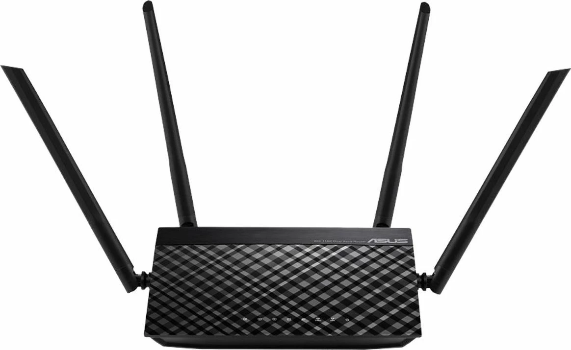 Router Asus RT-AC1200 V2 AC1200 Dual-Band Wi‑Fi 5, 4 antena, e zezë