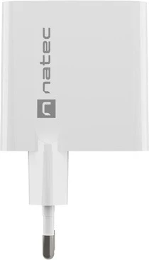 Karikues Natec Ribera GaN 65W me USB-A dhe USB-C, i bardhë
