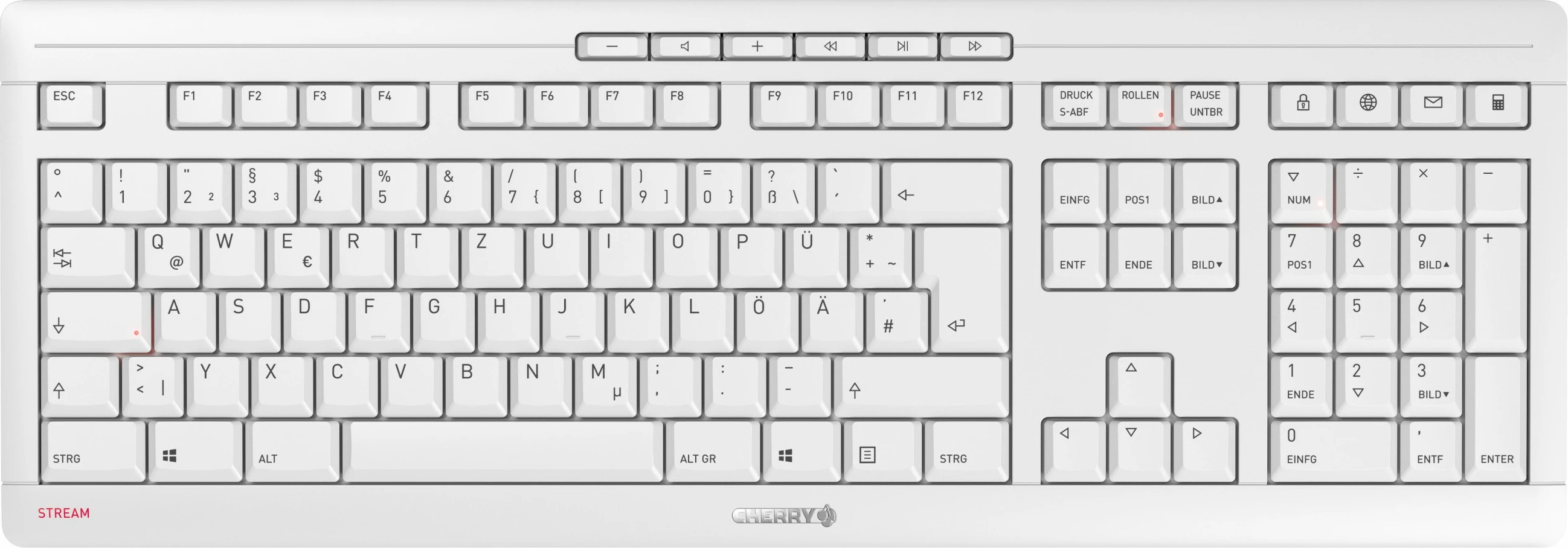 Set tastierë dhe maus Cherry Stream Desktop Recharge, Wireless, QWERTY, Gri