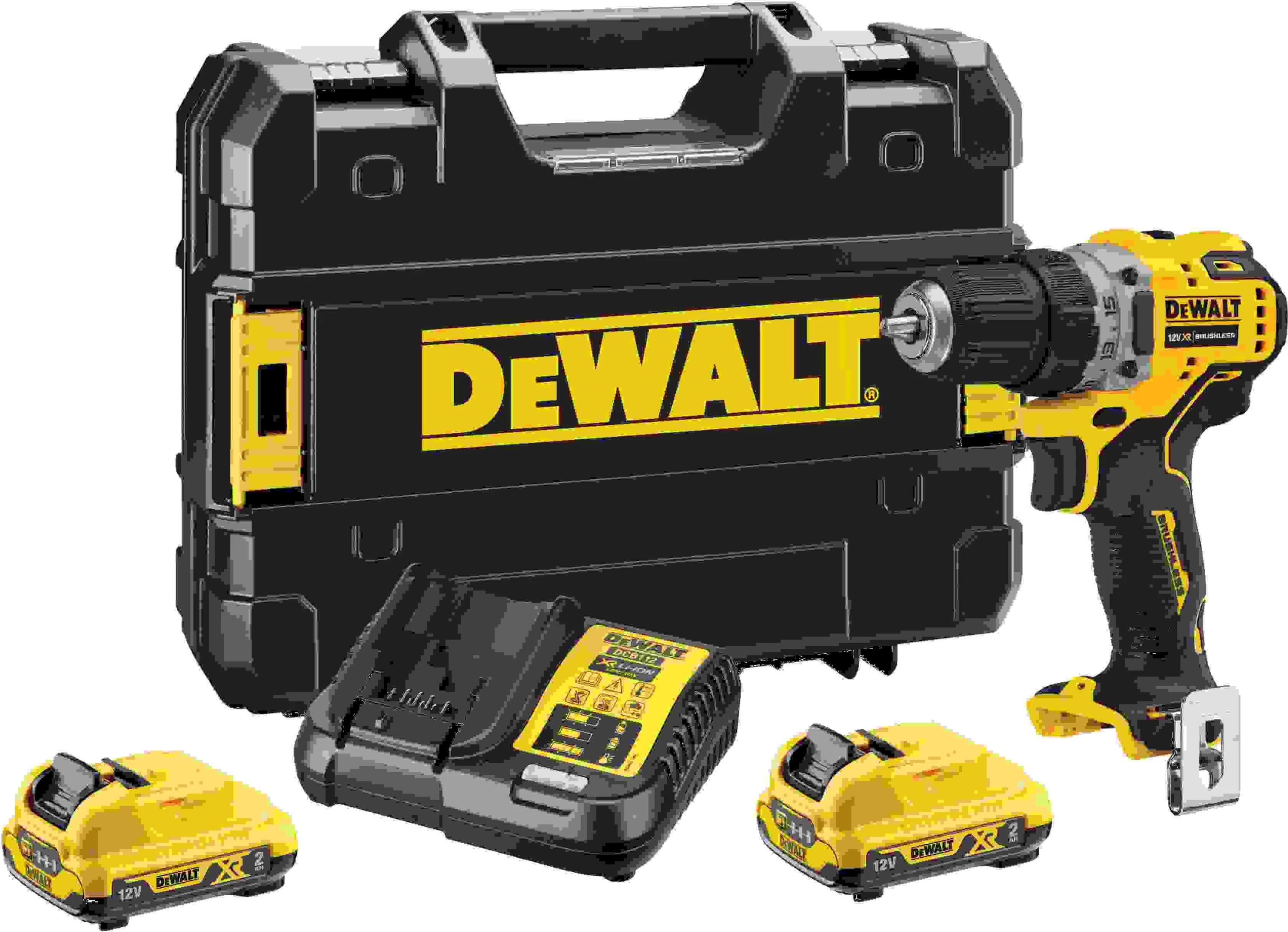 Trapan/vidhosës kompakt DeWalt DCD701D2 12V 2.0Ah, 2x bateri, karikues DCB112, TSTAK